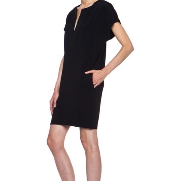 Vince Black Silk Shift Dress, S. - Picture 4 of 8
